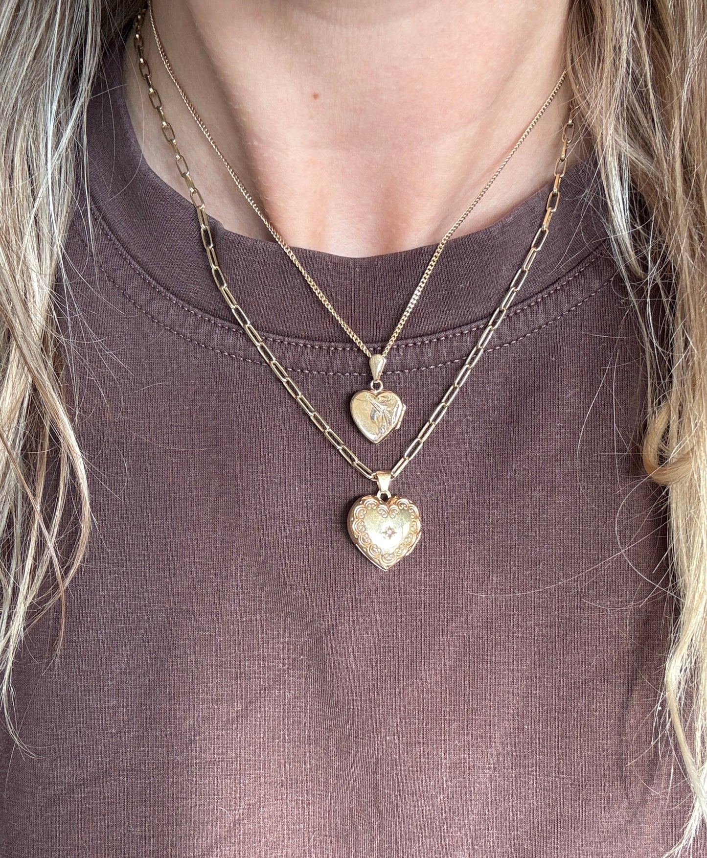 9ct diamond heart locket medaillon