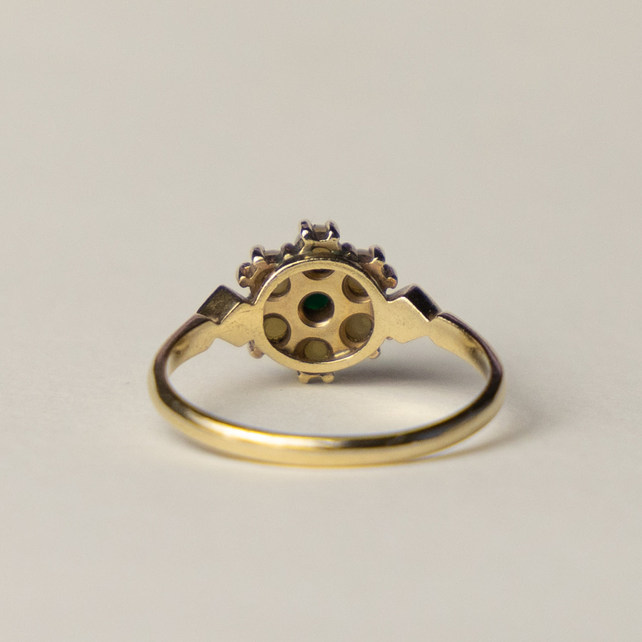 9ct turqouise & pearl ring