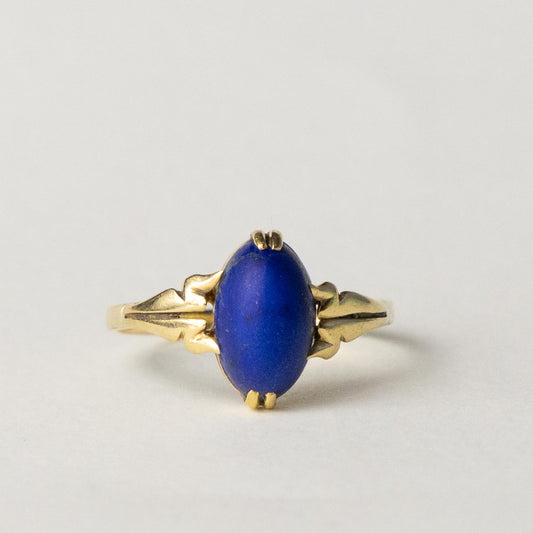 18ct lapis lazuli marquise ring