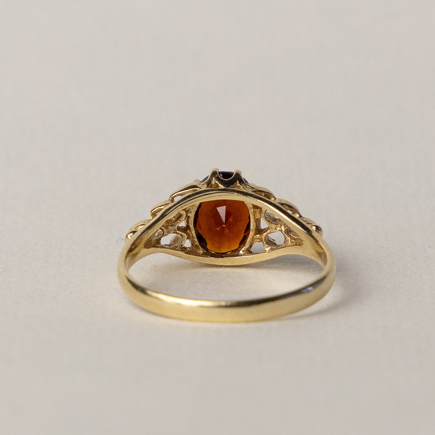 9 carat garnet cluster ring