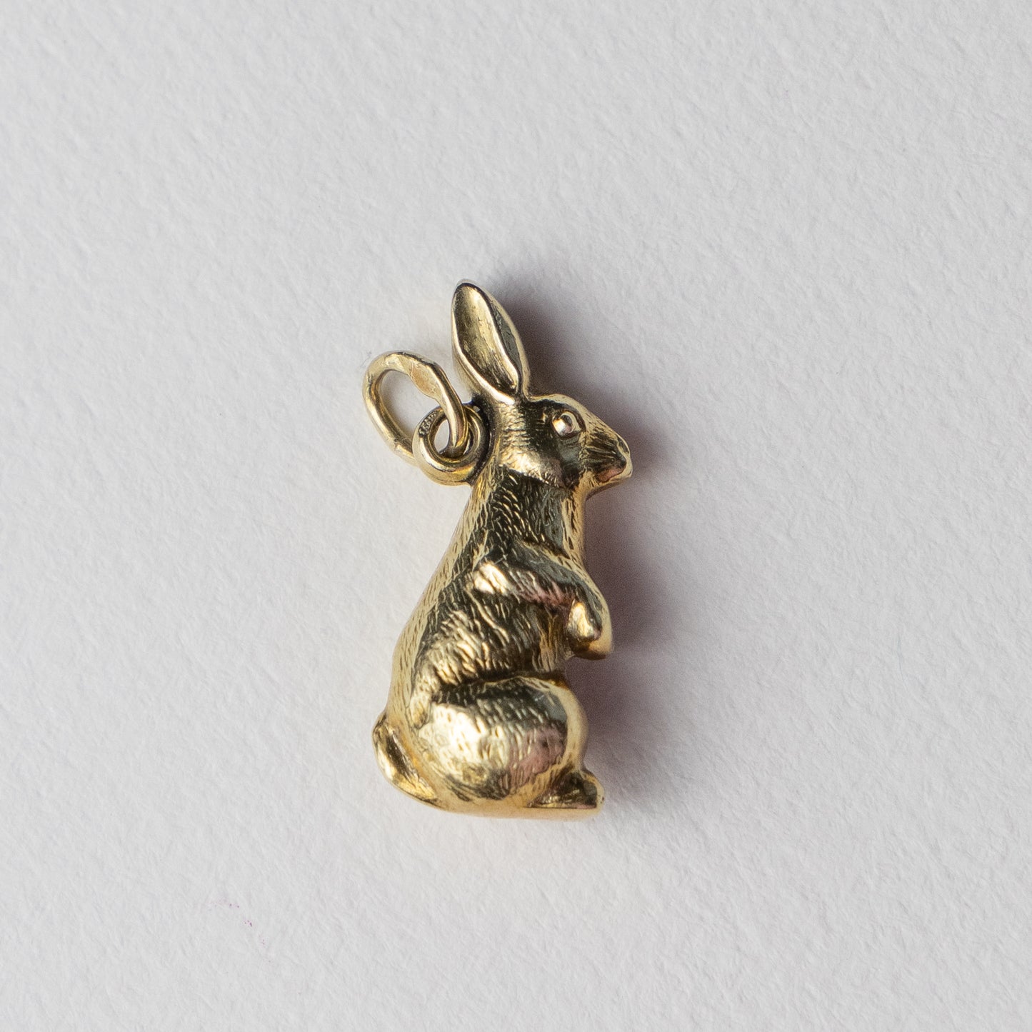 14 carat gold bunny pendant