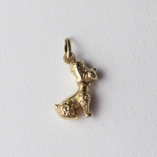 14 carat poodle pendant