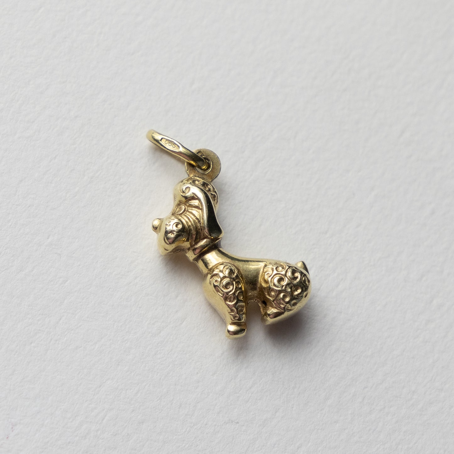 14 carat poodle pendant