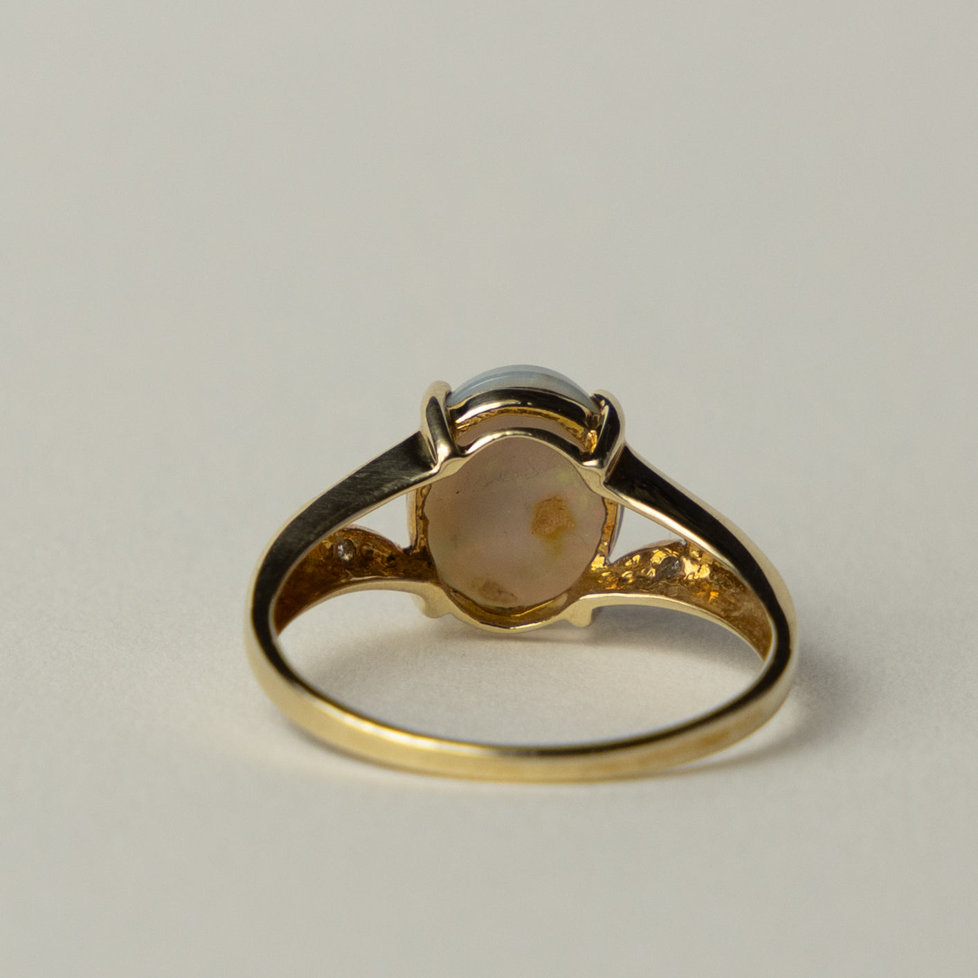 9ct opal diamond ring