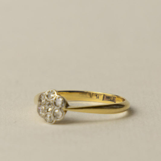 18ct antique Edwardian diamond ring