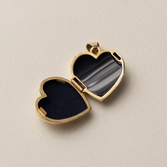 9ct diamond heart locket medaillon