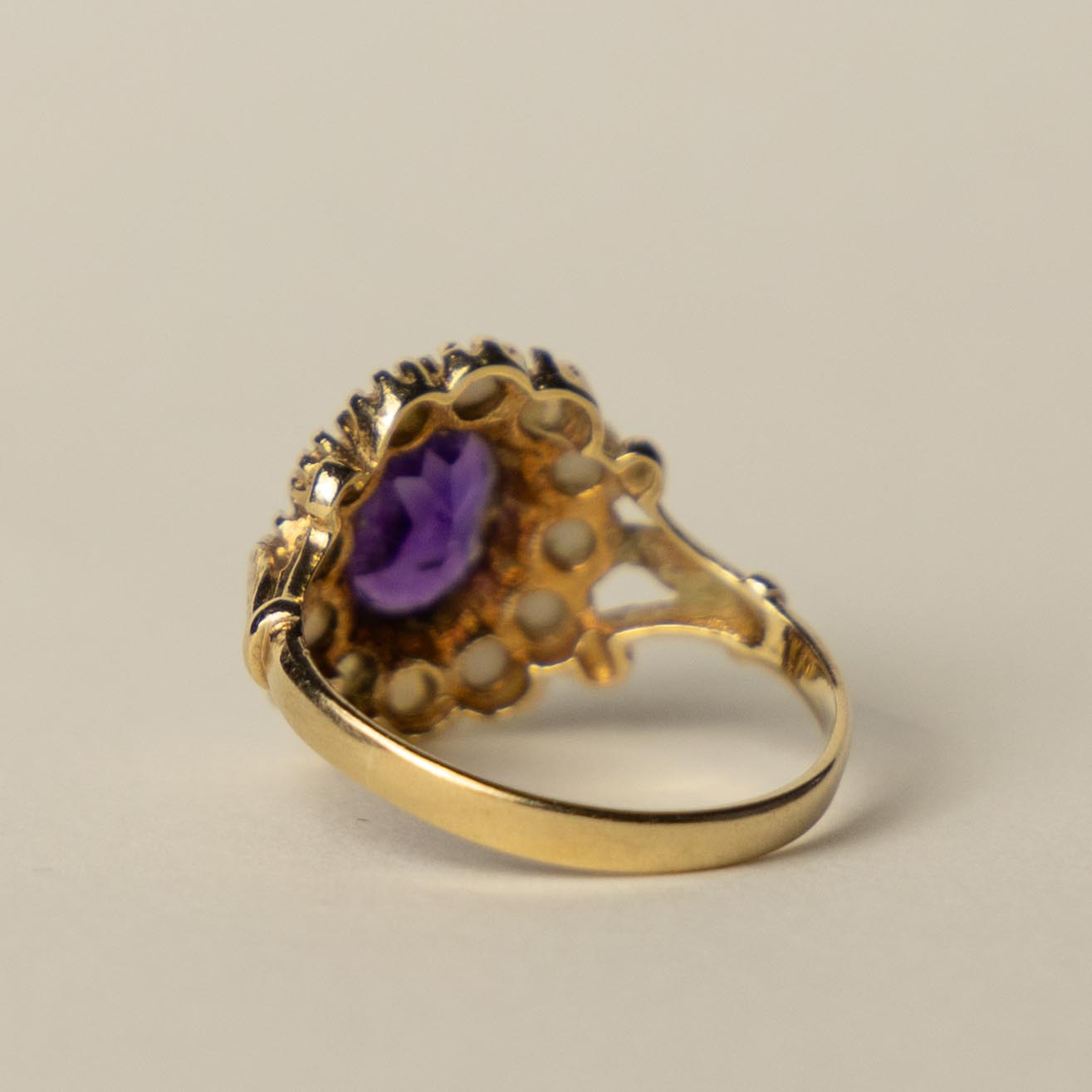 9ct opal amethist Victorian style