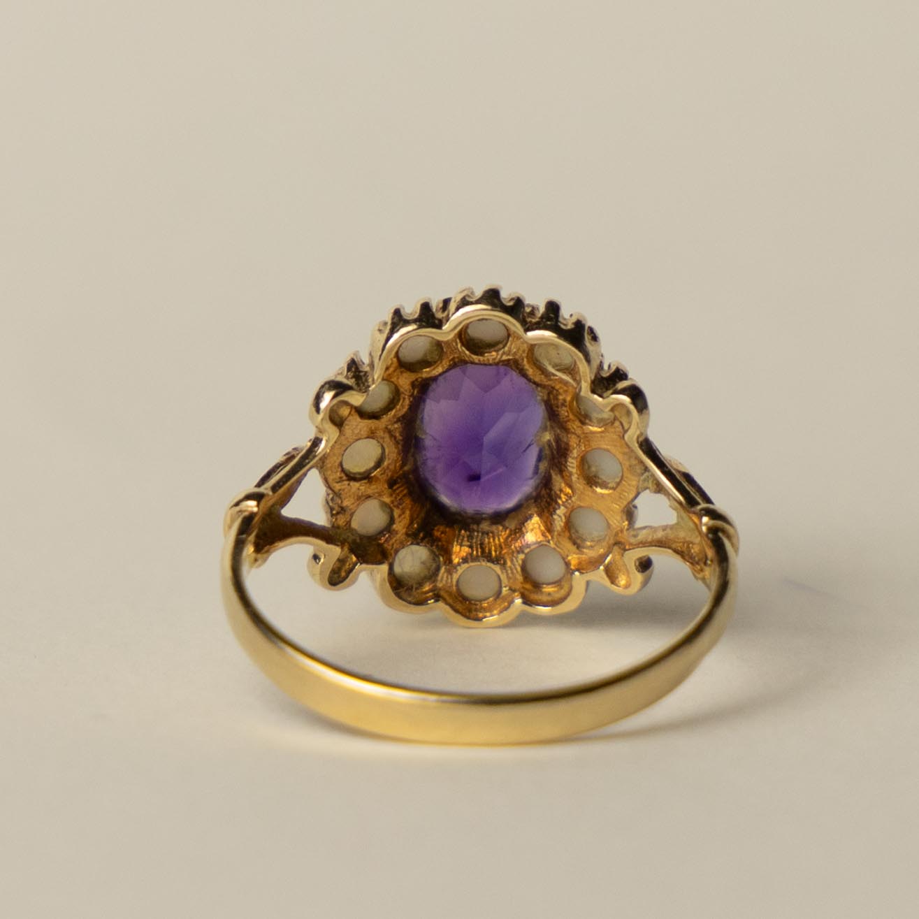 9ct opal amethist Victorian style