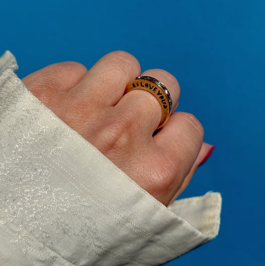 10 carat I LOVE YOU ring