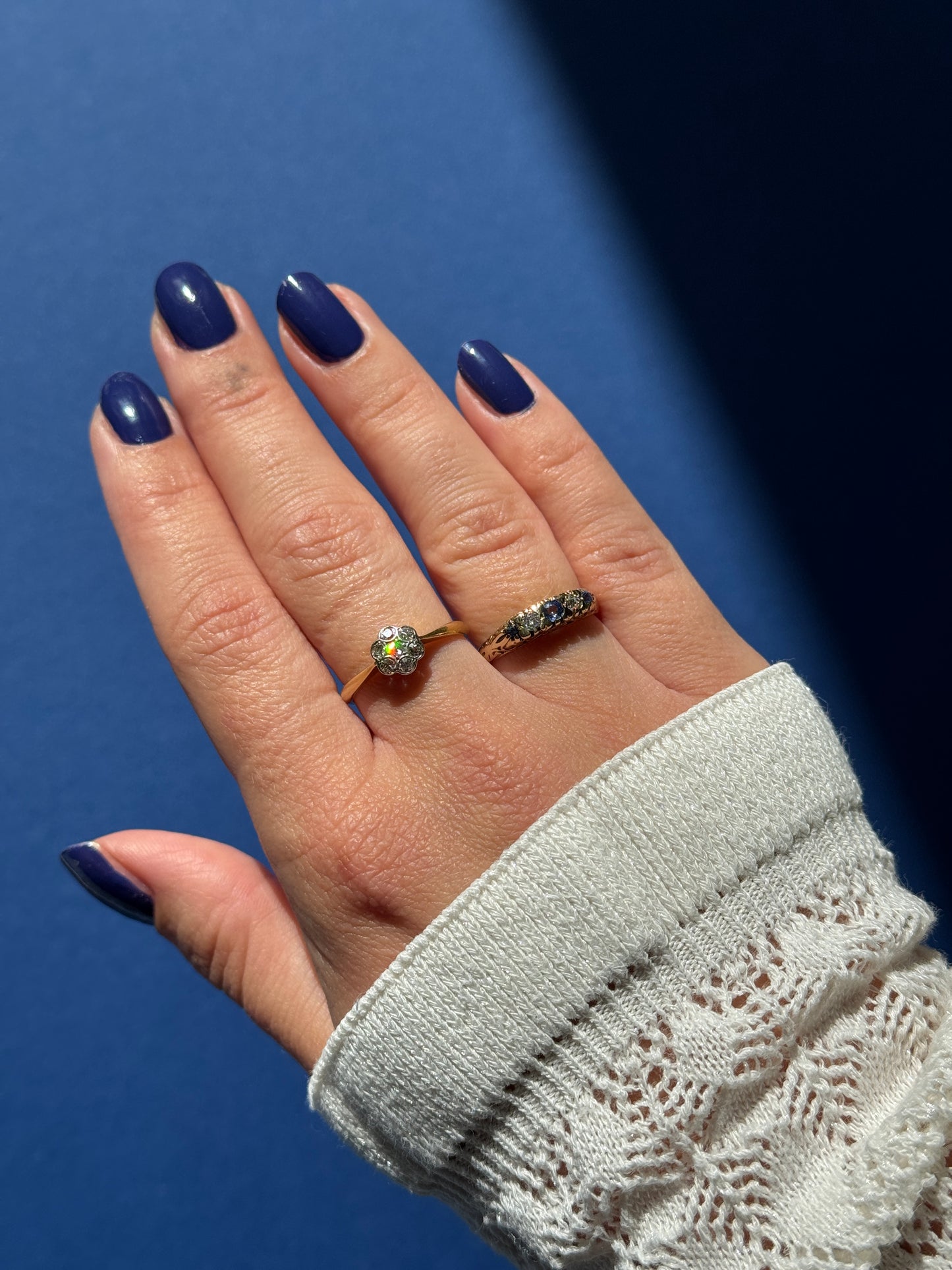 18ct antique Edwardian diamond ring