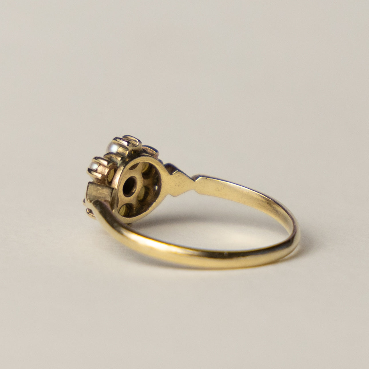 9ct turqouise & pearl ring