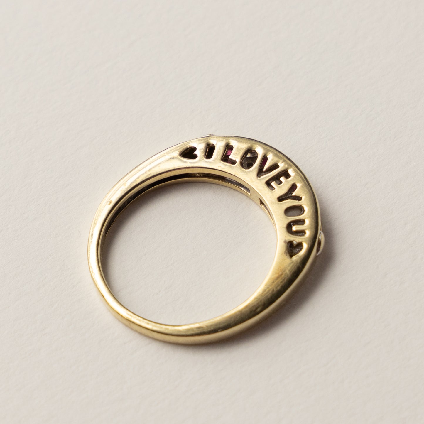 10 carat I LOVE YOU ring