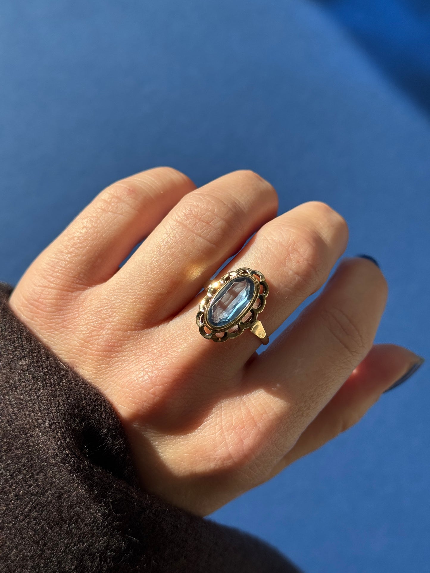 14ct spinel ring