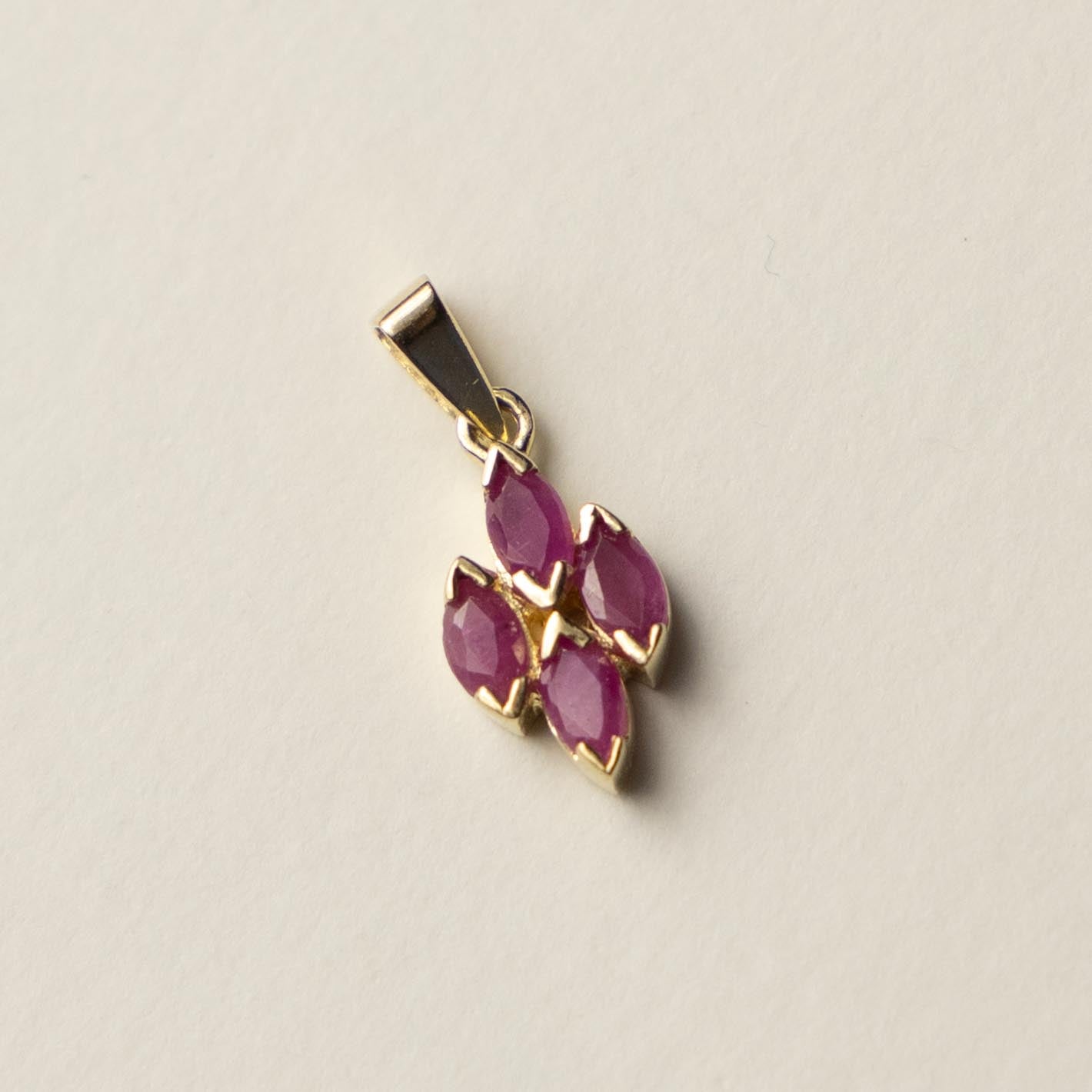 9ct ruby pendant