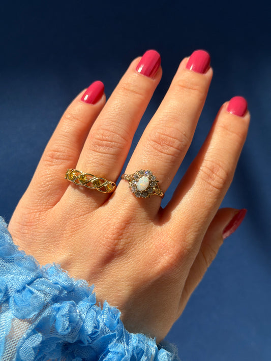 10ct diamond enhanced color ring