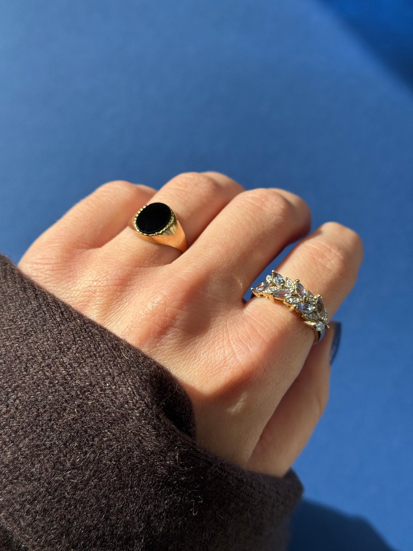 9ct onyx signet