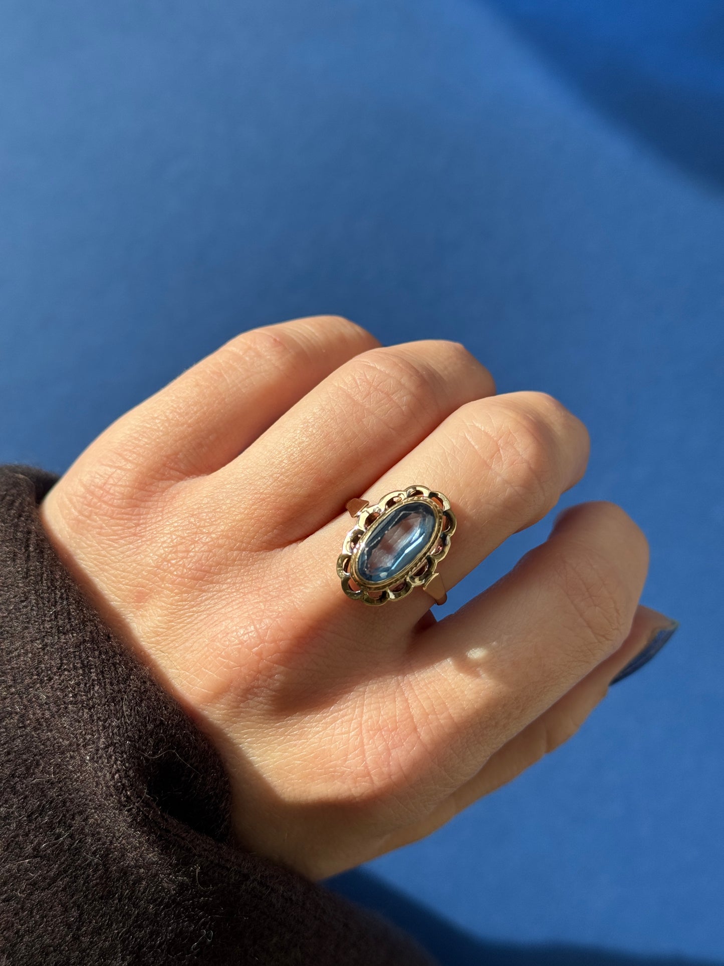 14ct spinel ring