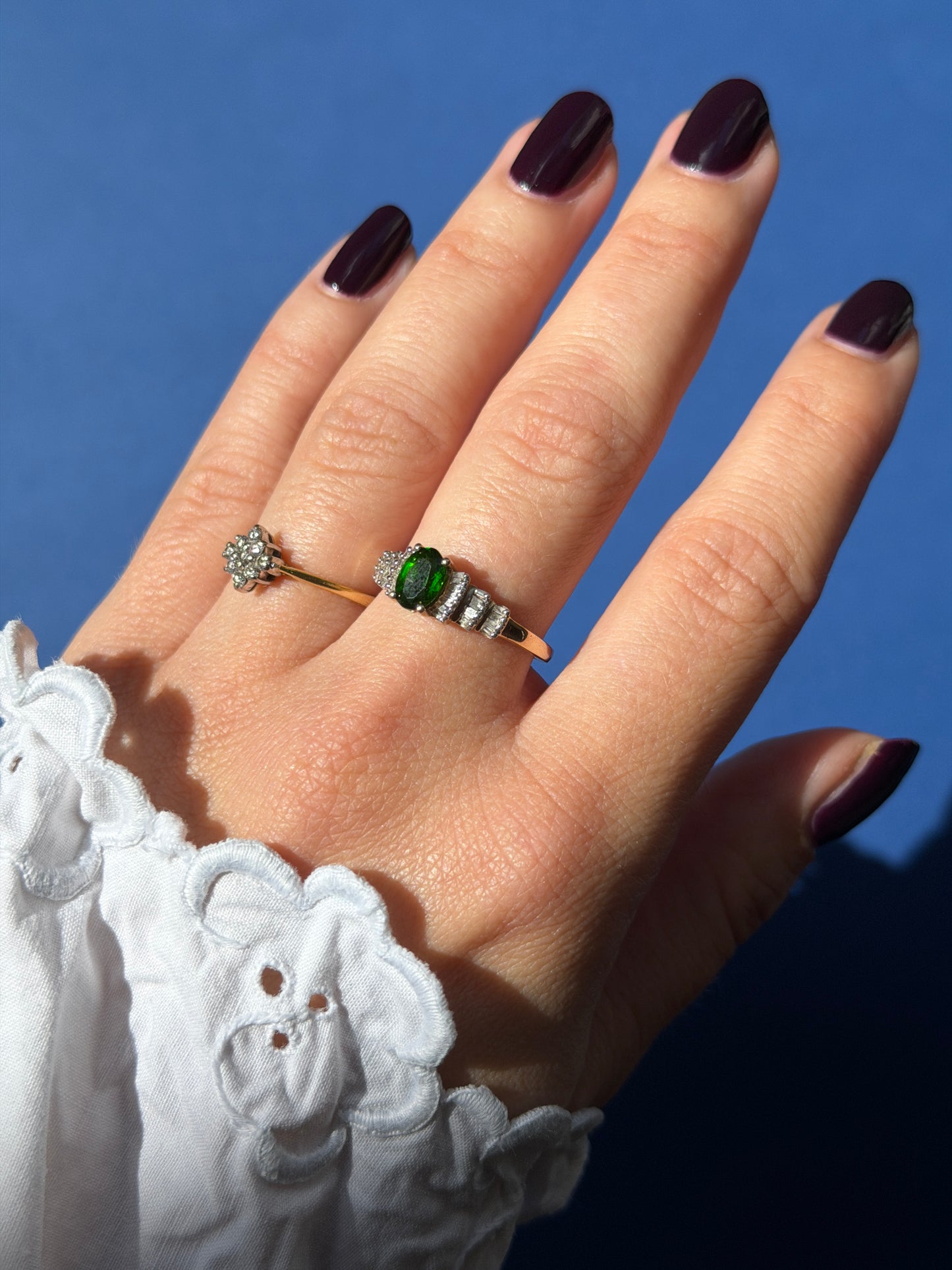 18ct diamond cluster ring