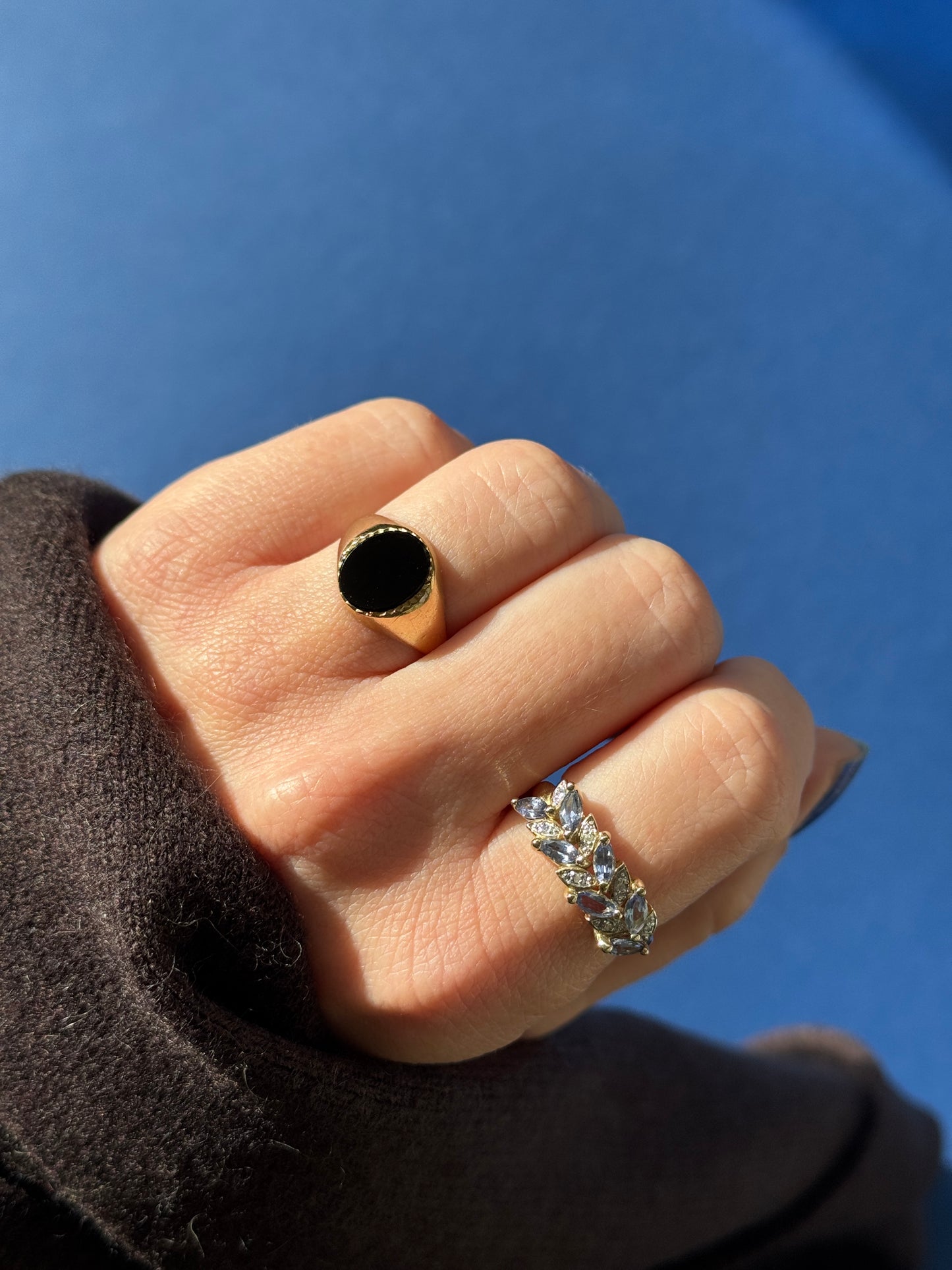 9ct onyx signet