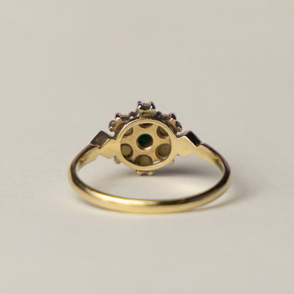9ct turqouise & pearl ring
