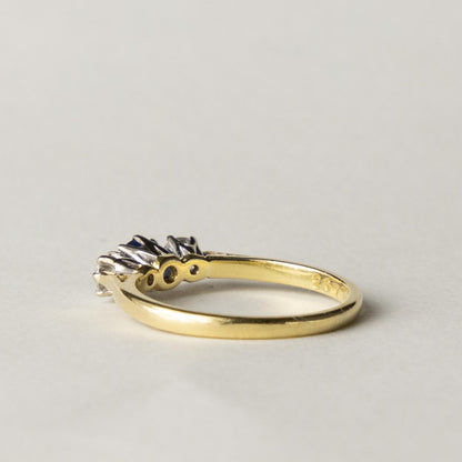 18ct sapphire & diamond trilogy