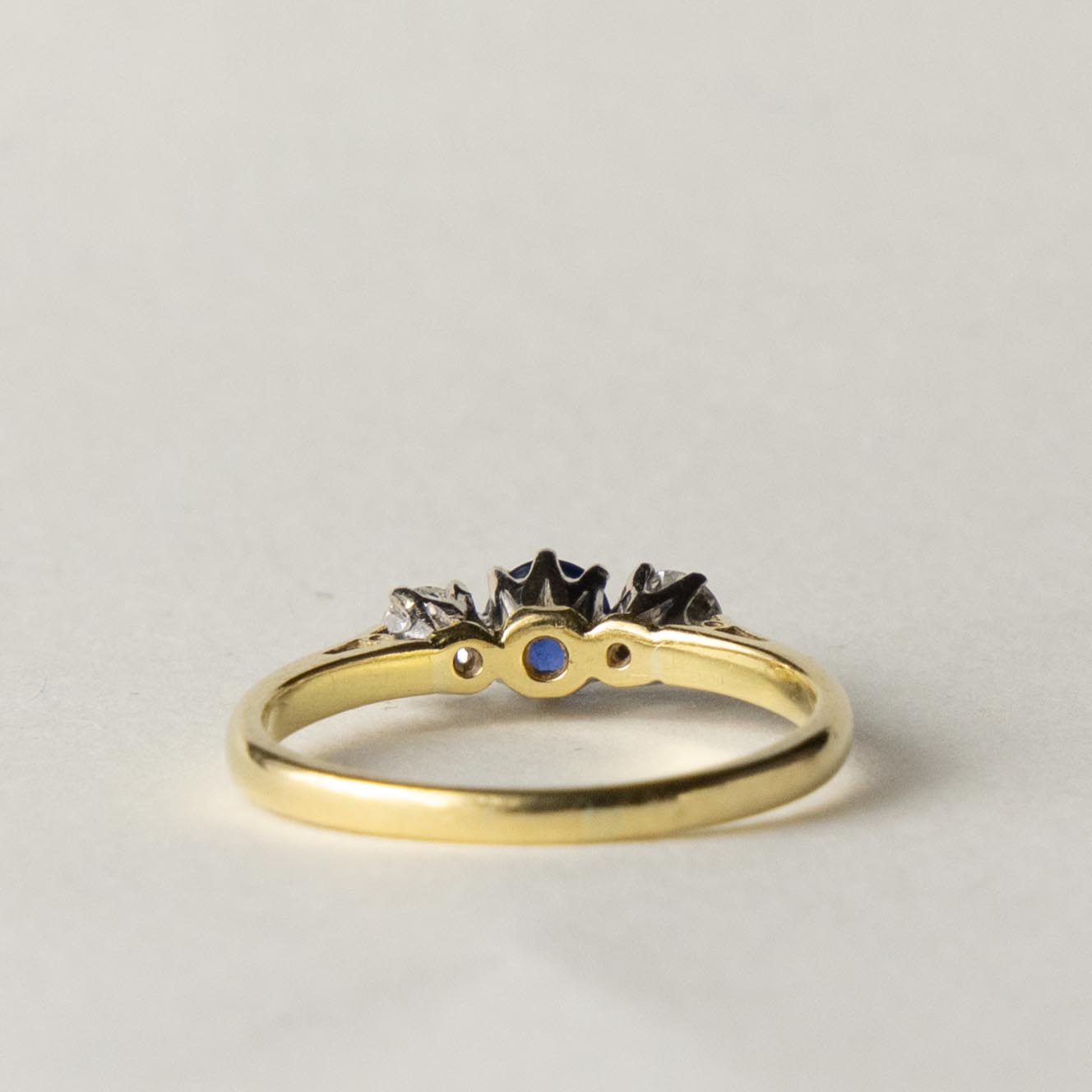 18ct sapphire & diamond trilogy