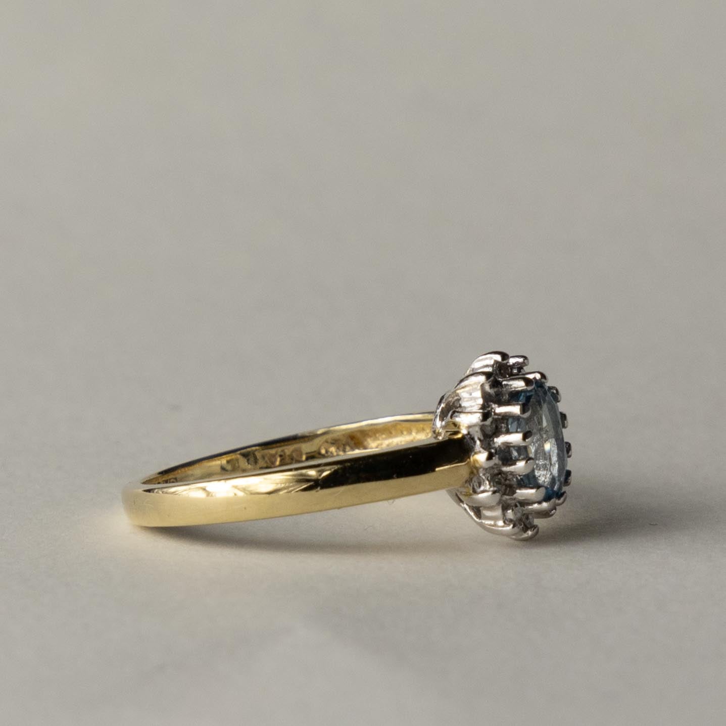 9ct Diana topaz & diamond
