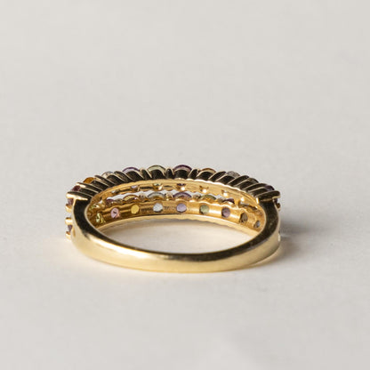 14ct multi gemstone ring