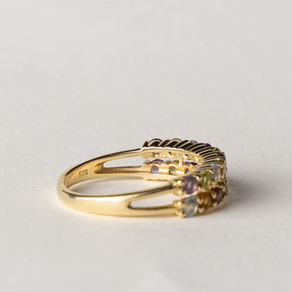 14ct multi gemstone ring