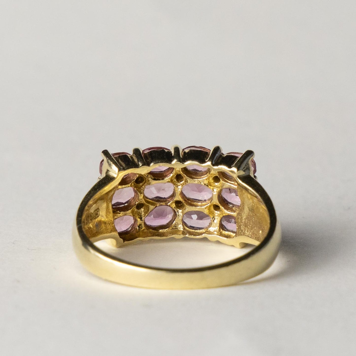 9ct tourmaline & diamond cluster