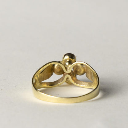 14ct turqouise clover ring