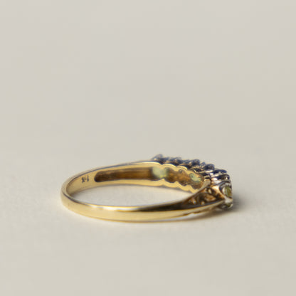 9 carat peridot and diamond ring