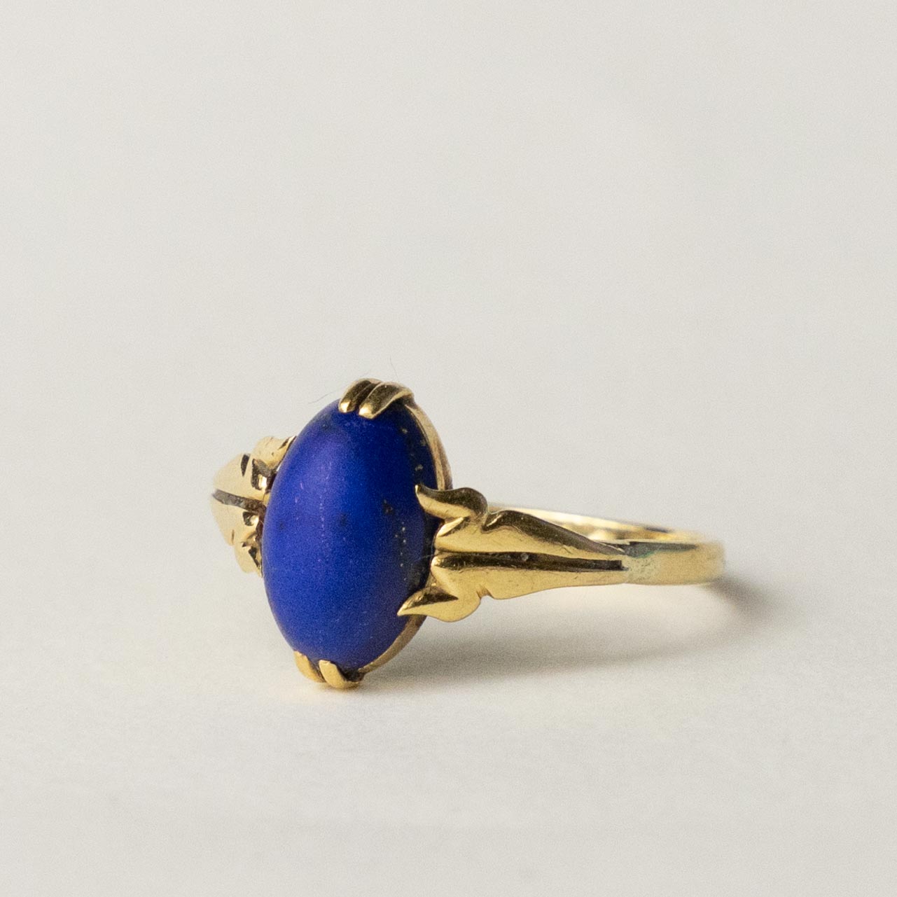 18ct lapis lazuli marquise ring