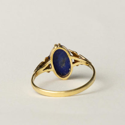 18ct lapis lazuli marquise ring