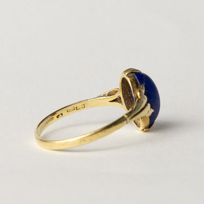 18ct lapis lazuli marquise ring