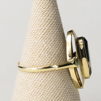 14ct smokey quartz ring