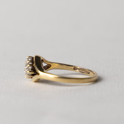 9ct diamond cluster ring