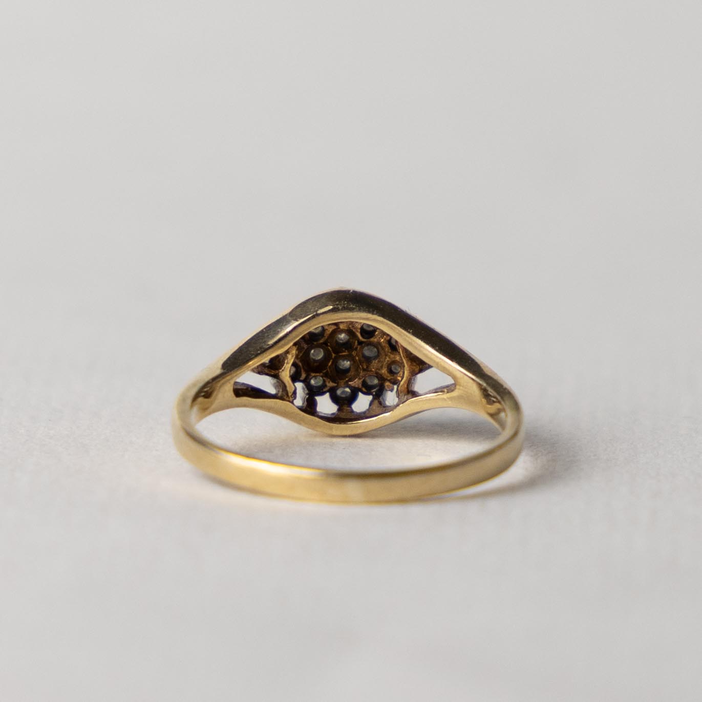 9ct diamond cluster ring