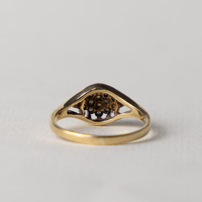 9ct diamond cluster ring