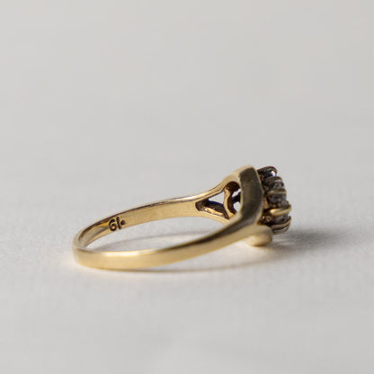 9ct diamond cluster ring