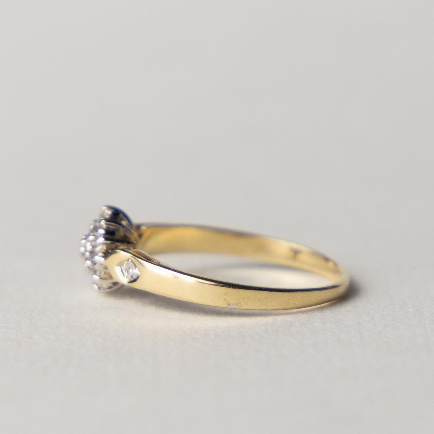 14ct diamond cluster ring