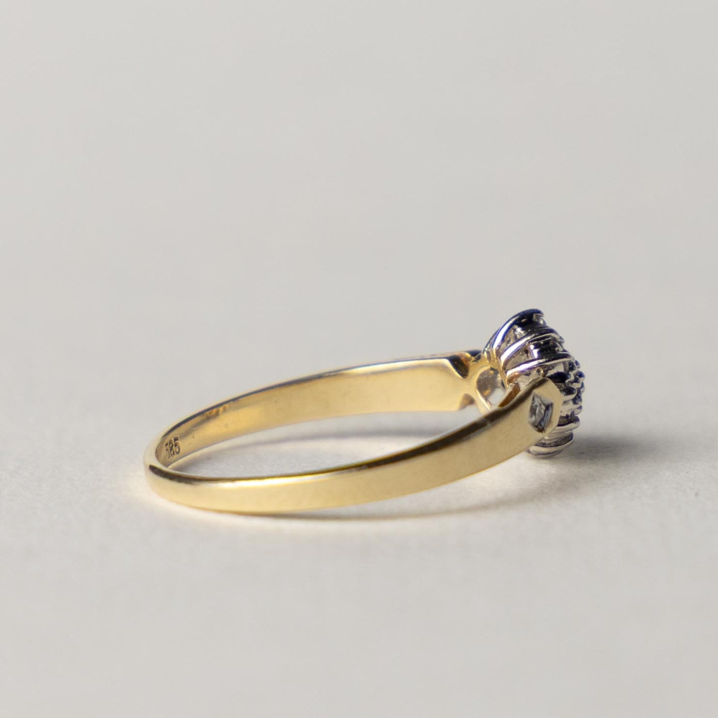14ct diamond cluster ring