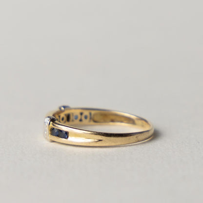 9ct sapphire band ring