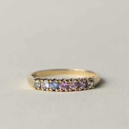 9ct sapphire band ring