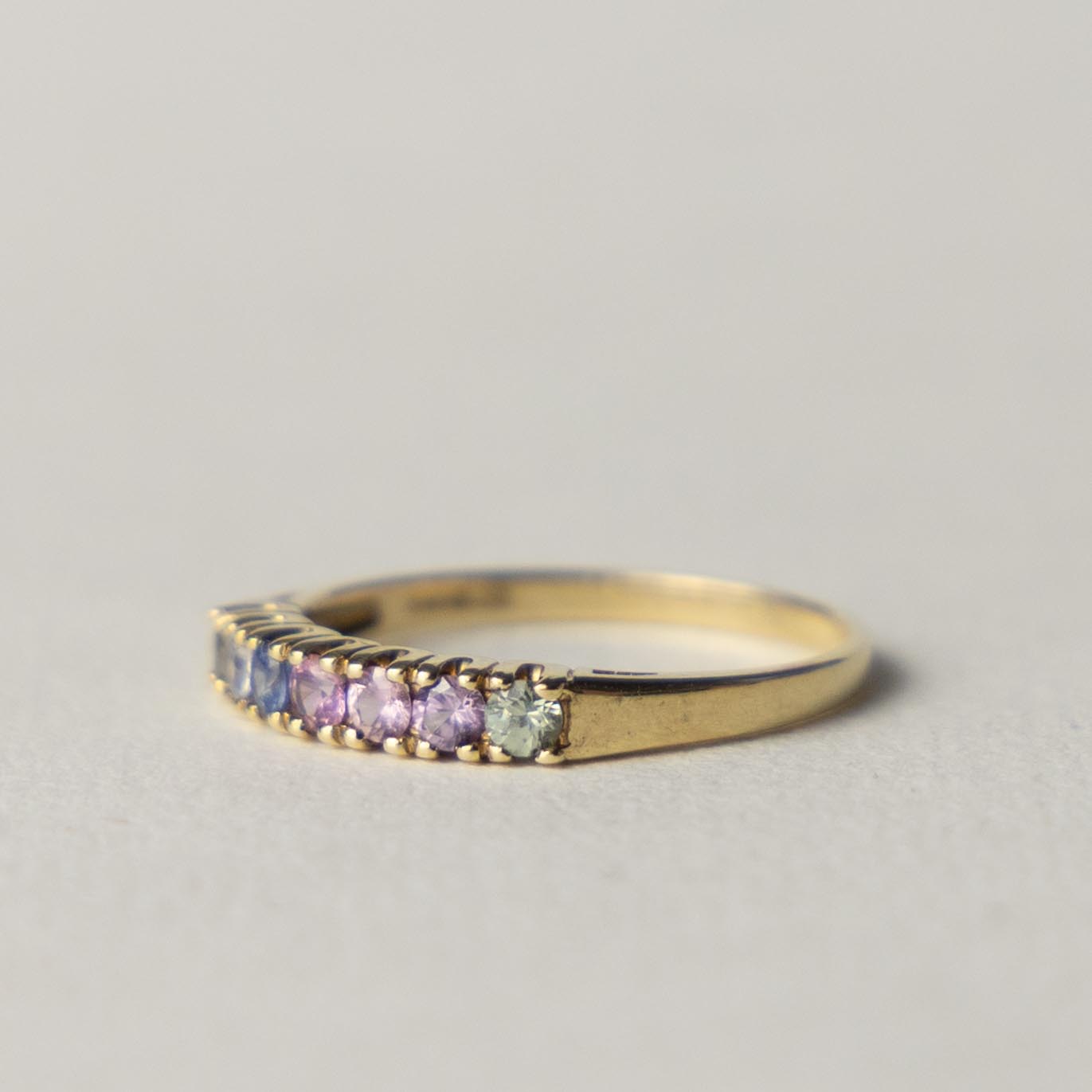9ct sapphire band ring