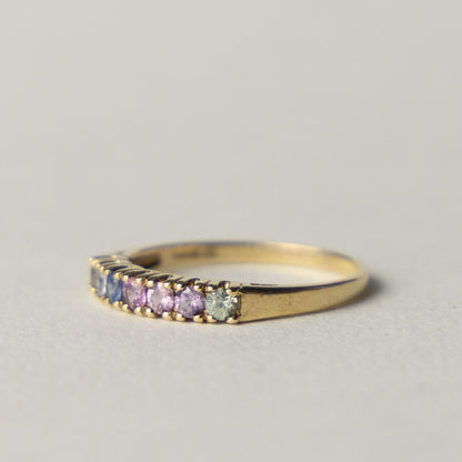 9ct sapphire band ring