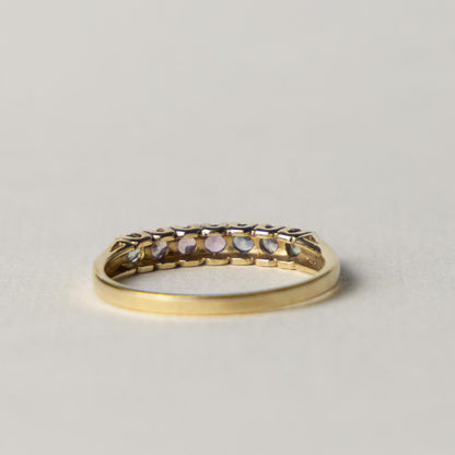 9ct sapphire band ring