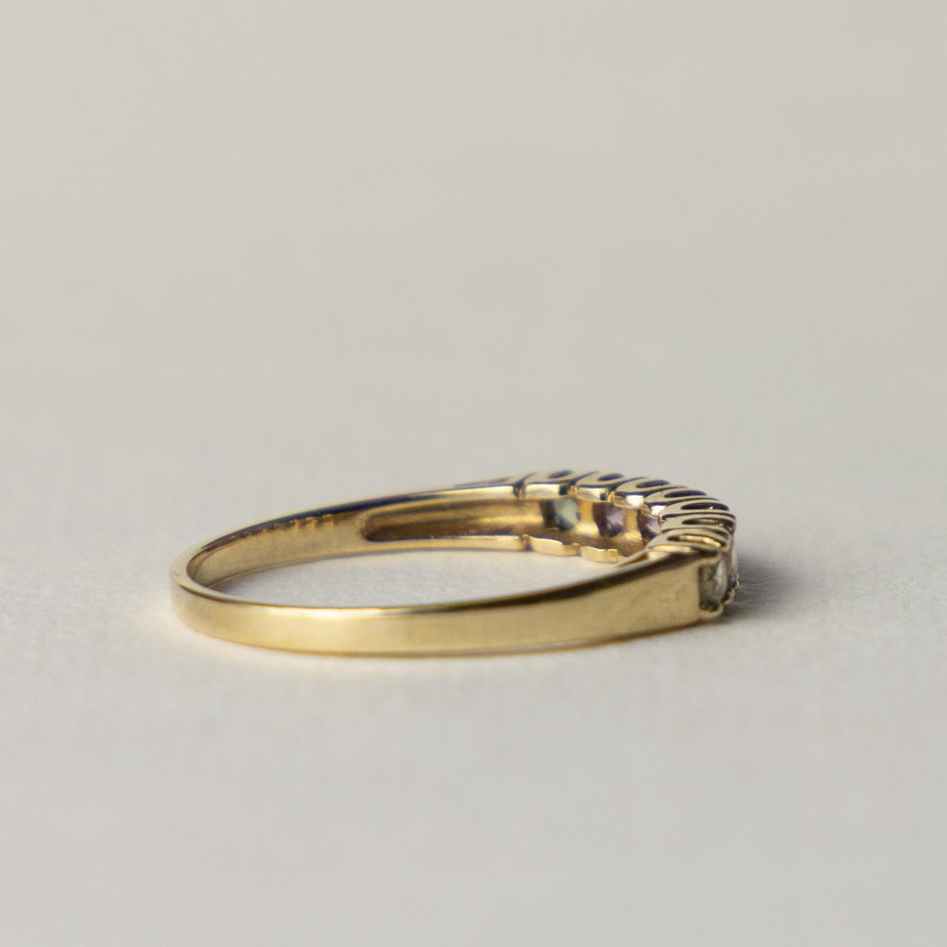 9ct sapphire band ring