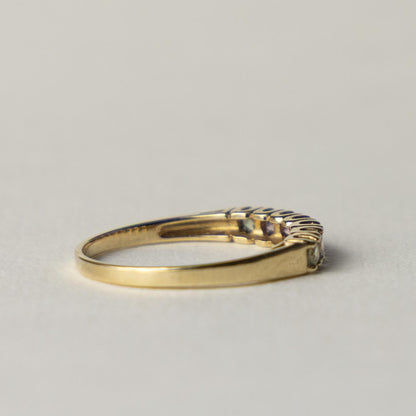 9ct sapphire band ring