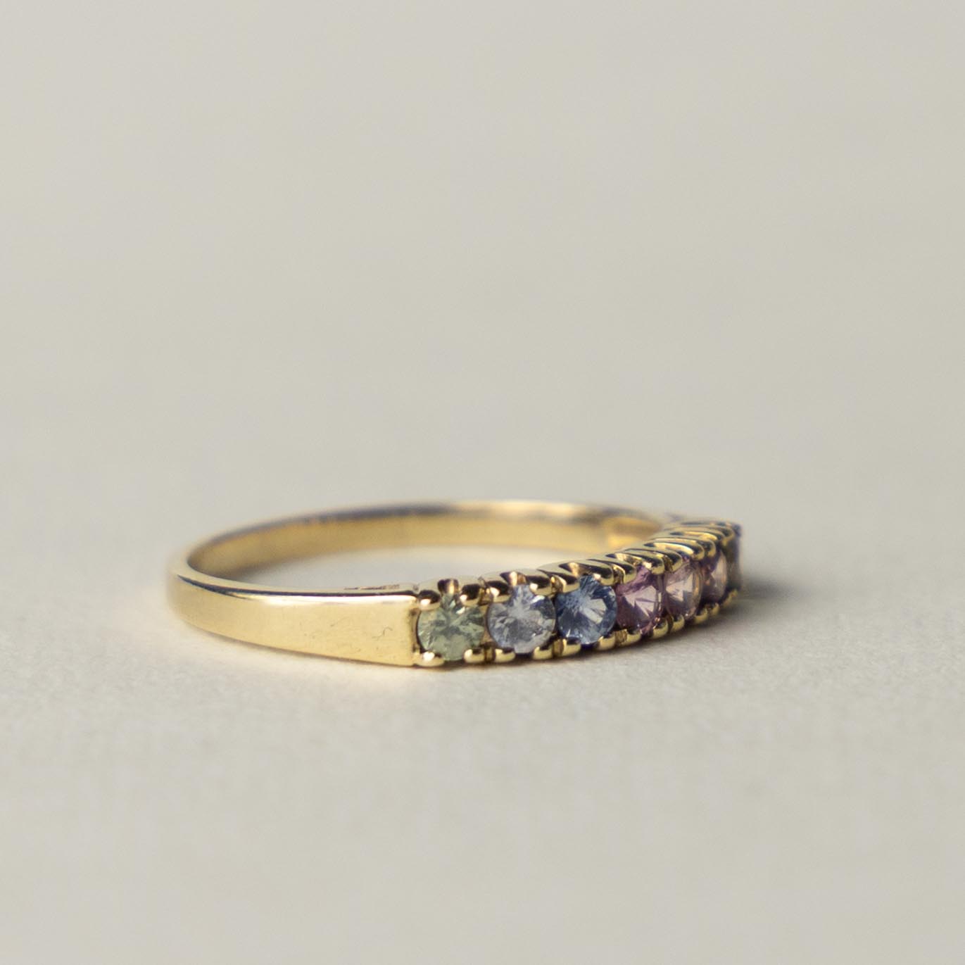 9ct sapphire band ring